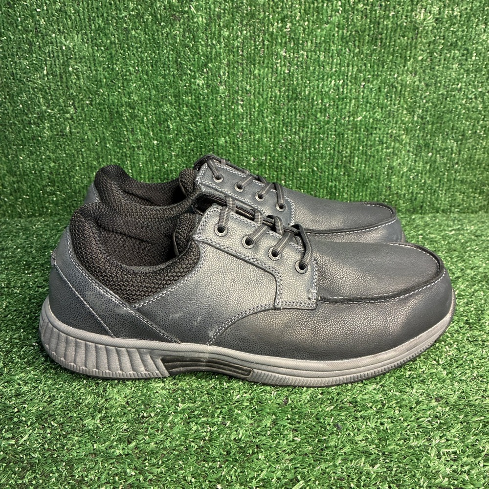 Orthofeet 429 Leather Orthopedic Lace Up Comfort Shoes Black Mens 10.5 4E X-Wide